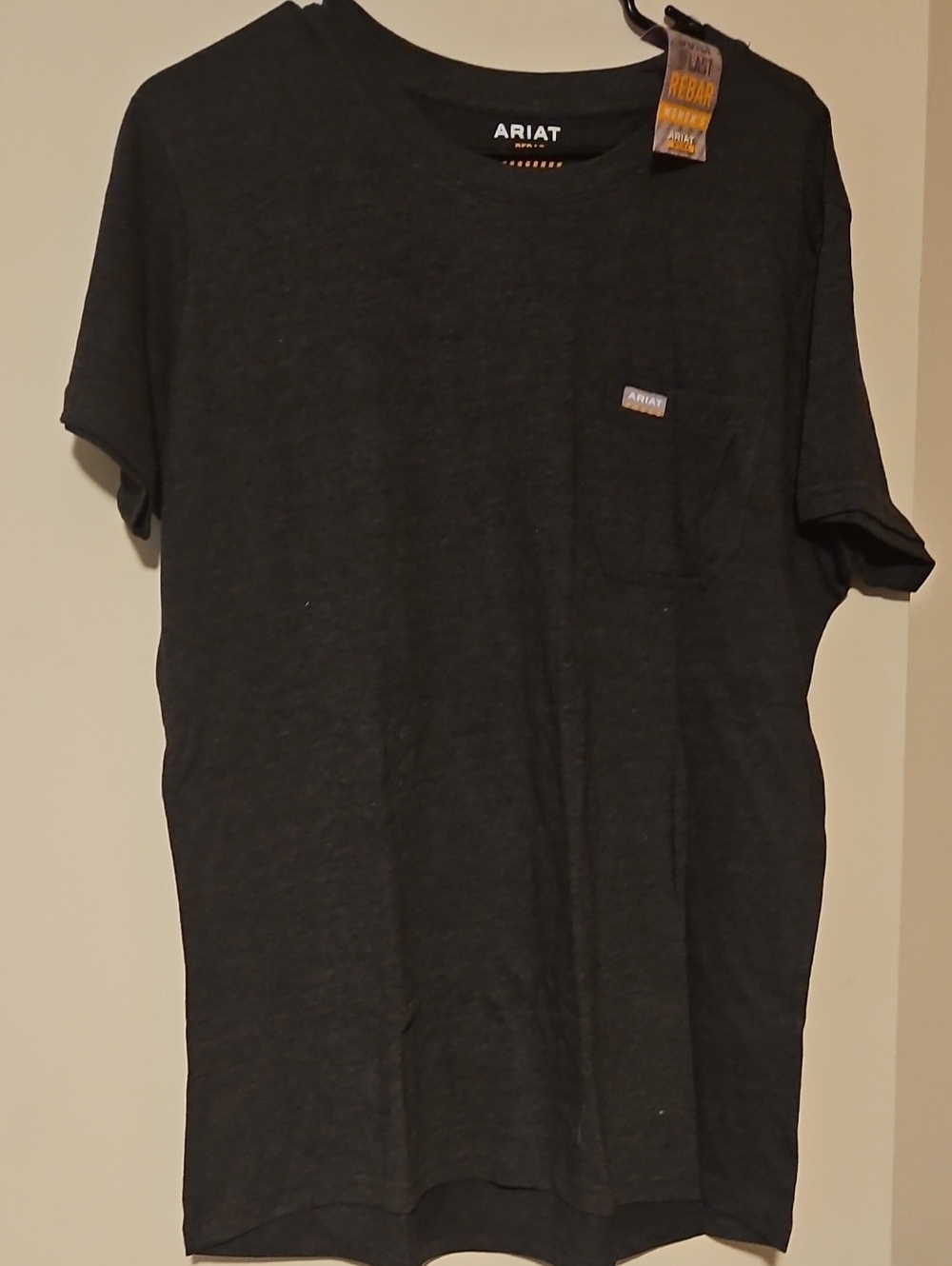 Ariat Charcoal Short Sleeve Pocket Tee